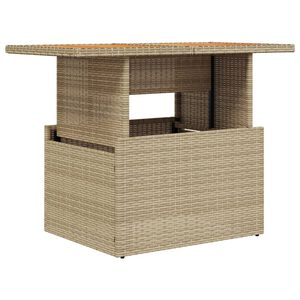 vidaXL Puutarhap&ouml;yt&auml; beige 100x55x73 cm polyrottinki ja akasiapuu