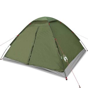 vidaXL Camping Teltta Dome 4-hengen oliivinvihre&auml; vedenpit&auml;v&auml;