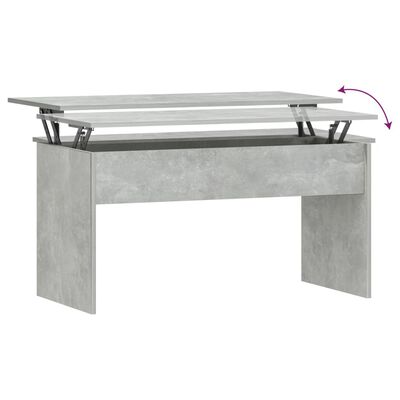 vidaXL Sohvapöytä betoninharmaa 102x50,5x52,5 cm tekninen puu