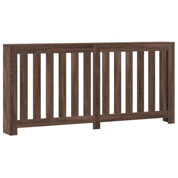 vidaXL L&auml;mp&ouml;patterin suoja savutammi 175x20x82 cm tekninen puu