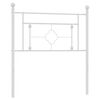 vidaXL Metallinen vaihtop&auml;&auml;ty valkoinen 90 cm