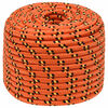 vidaXL Monik&auml;ytt&ouml;inen k&ouml;ysi 14 mm 50 m Oranssi PP