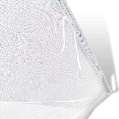 vidaXL Retkeilyteltta 200x120x130 cm lasikuitu valkoinen