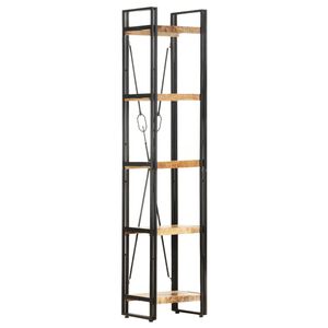 vidaXL 5-tasoinen kirjahylly 40x30x180 cm t&auml;ysi mangopuu