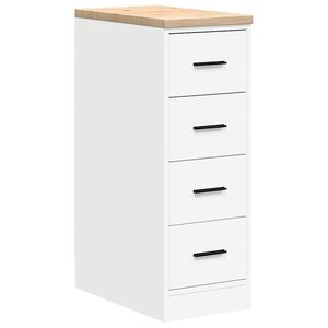 vidaXL Autotallin s&auml;ilytyskaappi valkoinen 30x51x85 cm t&auml;ysi m&auml;nty