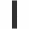 vidaXL S&auml;ilytyskaappi musta 70x42,5x225 cm tekninen puu