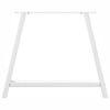 vidaXL Ruokapöydän jalat A-muotoiset 2 kpl valkoinen 90x(72-73) cm teräs
