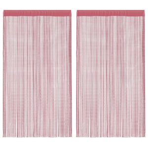 vidaXL Naruverhot 2 kpl pinkki 100x250 cm