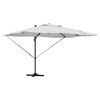 vidaXL Aurinkovarjo Hiekka 351 x 250 x 253 cm Polyesteri ja alumiini