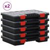 vidaXL Lajittelulaatikot 10 kpl 34,5x25x5 cm polypropeeni