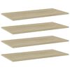 vidaXL Kirjahyllytasot 4 kpl Sonoma-tammi 80x40x1,5 cm lastulevy