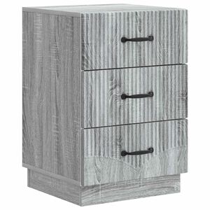 vidaXL Y&ouml;p&ouml;yt&auml;kaappi Harmaa sonoma 43 x 41 x 63,5 cm Tekninen puu