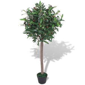 vidaXL Tekokasvi ruukulla laakeripuu 120 cm vihre&auml;