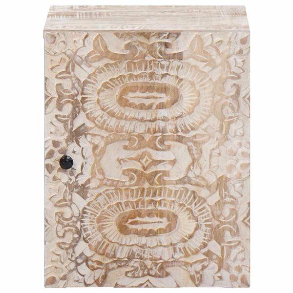 vidaXL Kylpyhuoneen ripustettava kaappi Valkoinen 38 x 33,5 x 48 cm