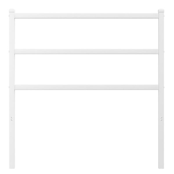 vidaXL Metallinen vaihtop&auml;&auml;ty valkoinen 90 cm