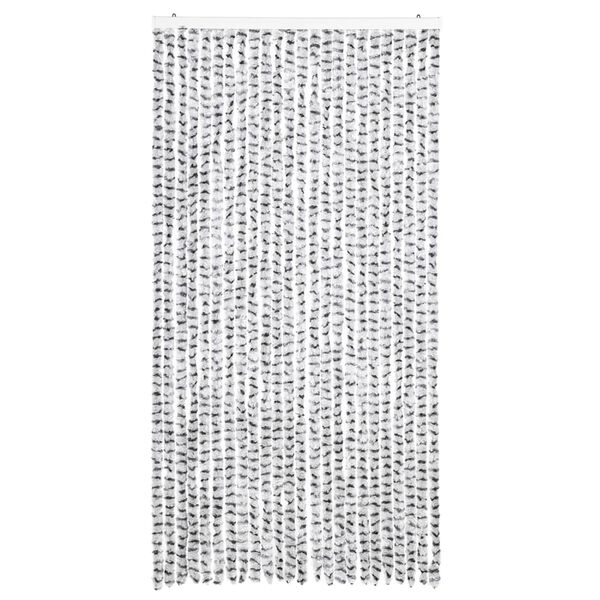 vidaXL Hyönteisverho vaalean- ja tummanharmaa 100x220 cm Chenille