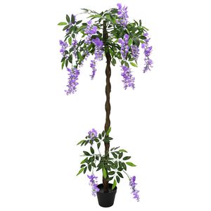 vidaXL Tekokasvi Papu Kukka Puu Violetti 80 x 18 x 160 cm