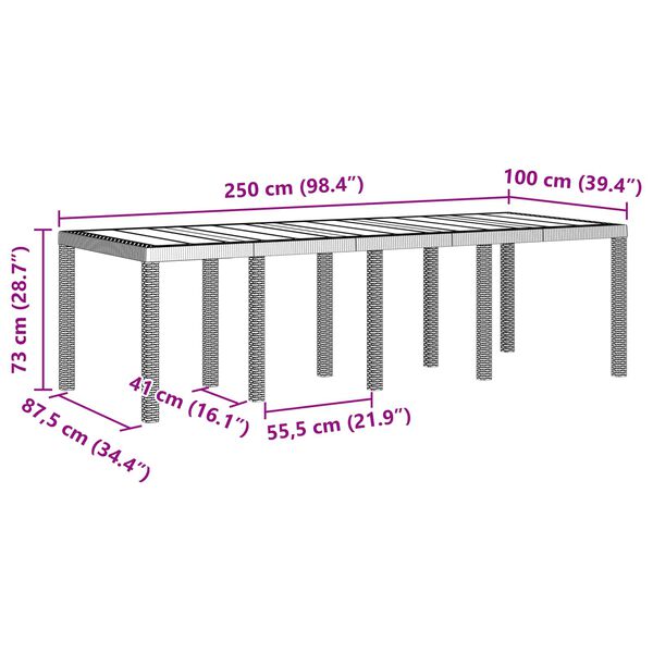 vidaXL Piharuokailu setti 9 pcs Valkoinen Polt-kivennäisruoho