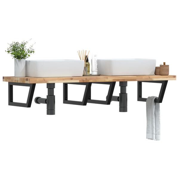 vidaXL Pesuallashylly sein&auml;lle ter&auml;s ja t&auml;ysi akasiapuu