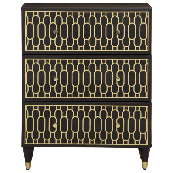 vidaXL Sivukaapit 2 kpl 60x33x75 cm t&auml;ysi mangopuu