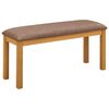 vidaXL Ruokapenkki 95 x 32 x 45 cm M&auml;ntypuu Harmaa