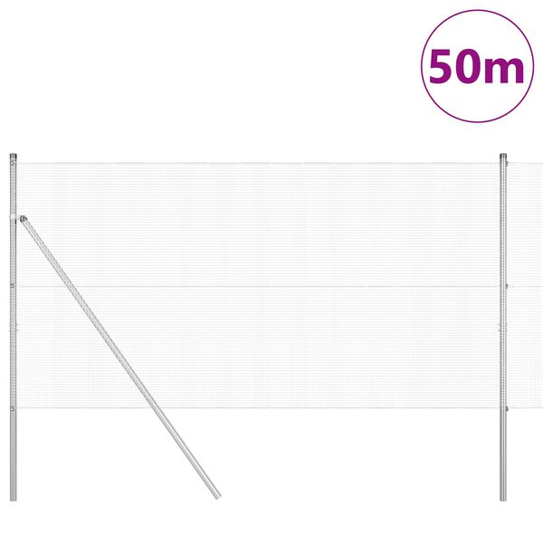vidaXL Aitalatu Hopea 50 x 1 m (12 x 12 mm verkko) Ter&auml;s