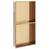 vidaXL Suihkuhylly harjattu kulta 32x62x9 cm ruostumaton ter&auml;s