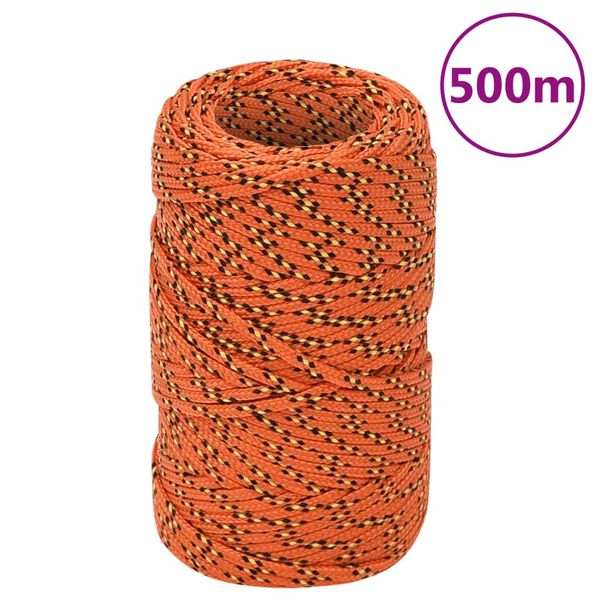 vidaXL Veneköysi oranssi 2 mm 500 m polypropeeni