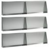 vidaXL Pato 6 kpl 80 x 12 x 50 cm Galvanoitu ter&auml;s Hopea