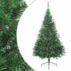 vidaXL Tekojoulukuusen puolikas jalustalla sininen 180 cm PVC