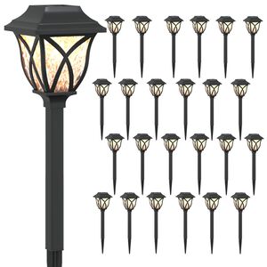 vidaXL 24 kpl L&auml;mpim&auml;n Valkoinen 42 cm PP