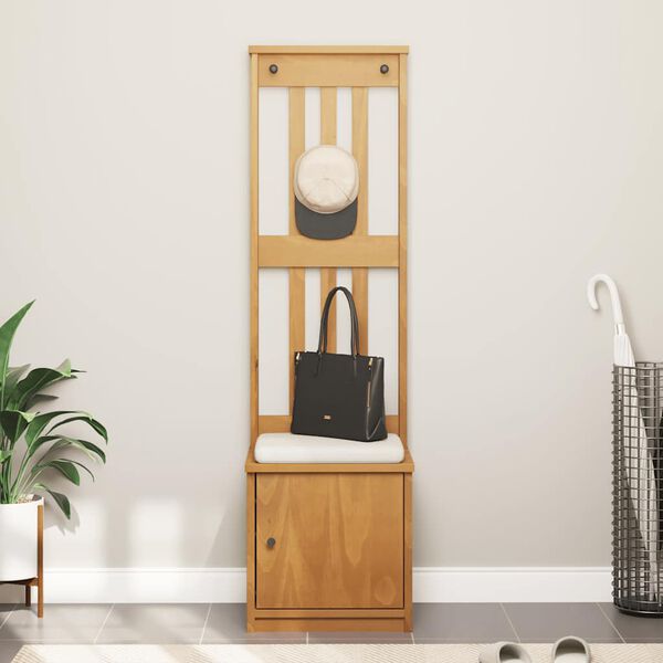 vidaXL Hallin puu SANDNES 45x40x159,5 cm täysi mänty