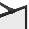 vidaXL Walk-in suihkun seinäke kirkas ESG-lasi 140x195 cm musta