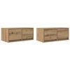 vidaXL TV-sein&auml;kaapit 2 kpl artesaani tammi 60x31x25,5 cm tekninen puu