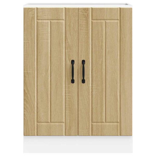 vidaXL Altaan pohjakaappi Lucca sonoma tammi tekninen puu