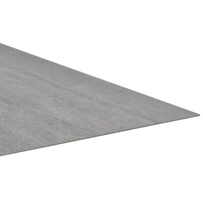 vidaXL Itsekiinnittyvä PVC lattialankku 5,11 m² harmaa täplikäs