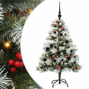 vidaXL Tekojoulukuusi LED -nauhavalot Vihre&auml; ja valkoinen 120 cm