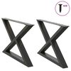vidaXL Sohvap&ouml;yd&auml;n jalat 2 kpl antrasiitti 70x(42-43,3) cm ter&auml;s