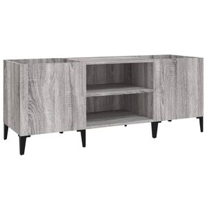 vidaXL LP-levyjen s&auml;ilytyskaappi harmaa Sonoma 121x38x48 cm puu