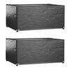 vidaXL Puutarhakalustesuojat 2 kpl 8 purjerengasta 160x120x75 cm