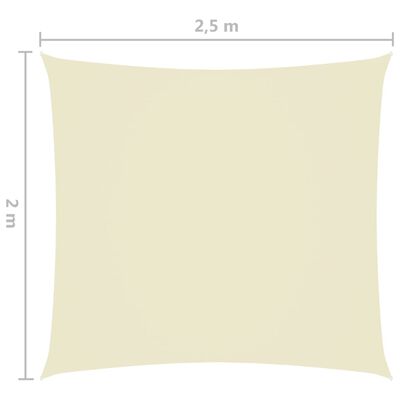 vidaXL Aurinkopurje Oxford-kangas suorakaide 2x2,5 m kerma