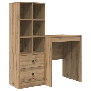 vidaXL P&ouml;yt&auml; Artisan tammi 105,5 x 50 x 127 cm 2 kpl