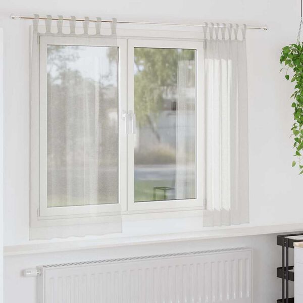 vidaXL Verhosatiini verhoilla 2 pcs Kerma 175 x 140 cm Polyesteri