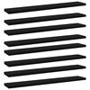vidaXL Kirjahyllytasot 8 kpl musta 60x10x1,5 cm lastulevy