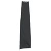 vidaXL Puutarha-aurinkovarjon suoja musta 190x50/30 cm 420D Oxford