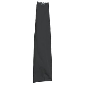 vidaXL Puutarha-aurinkovarjon suoja musta 190x50/30 cm 420D Oxford