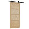 vidaXL Liukuovi 93 x 211 cm Tekninen puu Luonnollinen ja musta