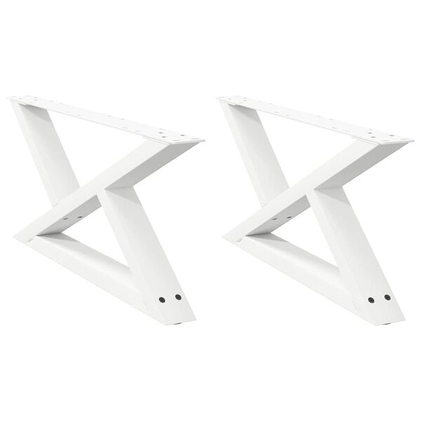 vidaXL Sohvap&ouml;yd&auml;n jalat 2 kpl valkoinen 70x(30-31,3) cm ter&auml;s