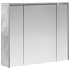 vidaXL Kylpyhuoneen Peilikaappi Betoni Harmaa 73,5 x 16 x 62,5 cm