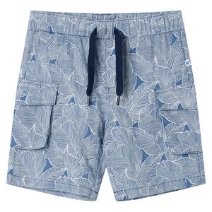 vidaXL Lasten shortsit kiristysny&ouml;rill&auml; tummansininen 104
